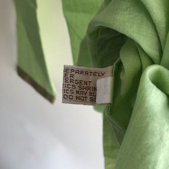 Fabindia Blouse sz M Womens Green And Gold - Picture 5 of 9